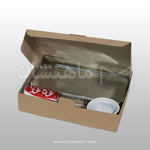 جعبه های مقوایی مخصوص ظروف آلومینیومی